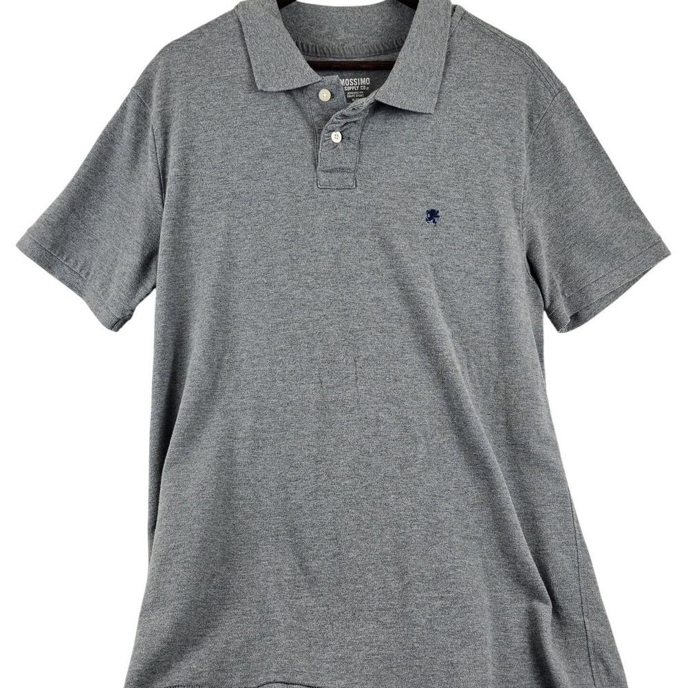 Mossimo Supply Co Mens Gray Athletic Fit Short‎ Sleeve Polo Shirt XL TG